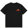 Garfield Small Chest Logo Print Short Sleeve T-Shirt, American Minimalist Heavyweight Cotton Loose Fit Oversized Couple Top