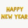 Holiday Ornaments Colorful Foil Balloons Happy New Year 2027 16 inch Balloon Set
