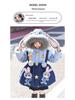 2025 Winter Girls' Elegant Rabbit Officer Down Jacket – High-End Fashion Baby Coat