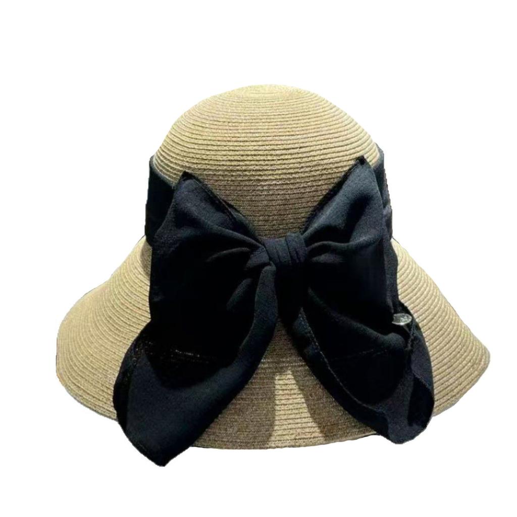Travel anti-ultraviolet cool big brim straw hat women's summer seaside vacation sun protection beach sun hat