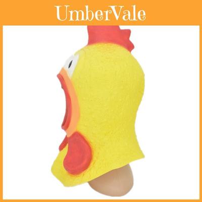 Lustige Latex Hühnermaske für Halloween Cosplay und Partykostüm