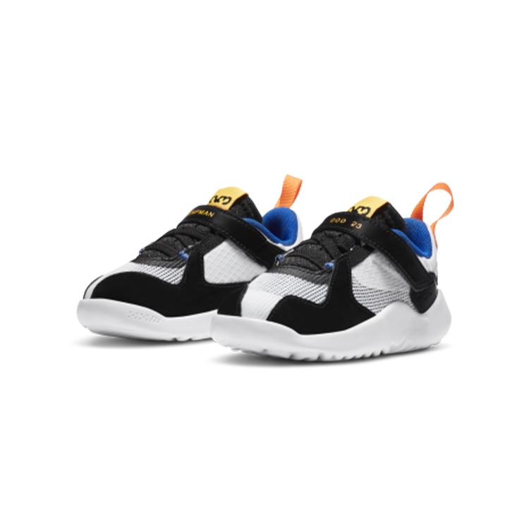 Jordan Delta Abrasion Resistant Low Top Sports Casual Shoes Black White Orange Infant And Toddler CT1567-140