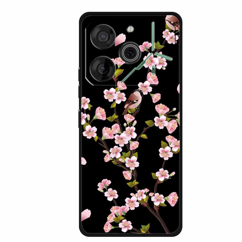 Black Silicone Case For Tecno Pova 6 Pro Phone Case Shockproof Soft Coque For Tecno Pova 6 Pro Back Cover Case Pova6 Pro Cartoon