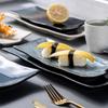 Japanese Sushi Plate Rectangular Ceramic Sashimi Flat Plate Creative Tableware Irregular Long Commercial Japanese Material Plate