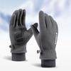 Autumn Winter Fleece Lined Thermal Gloves Men Polar Fleece Waterproof Ski Riding Outdoor Sports Motorcycle Warm Gloves