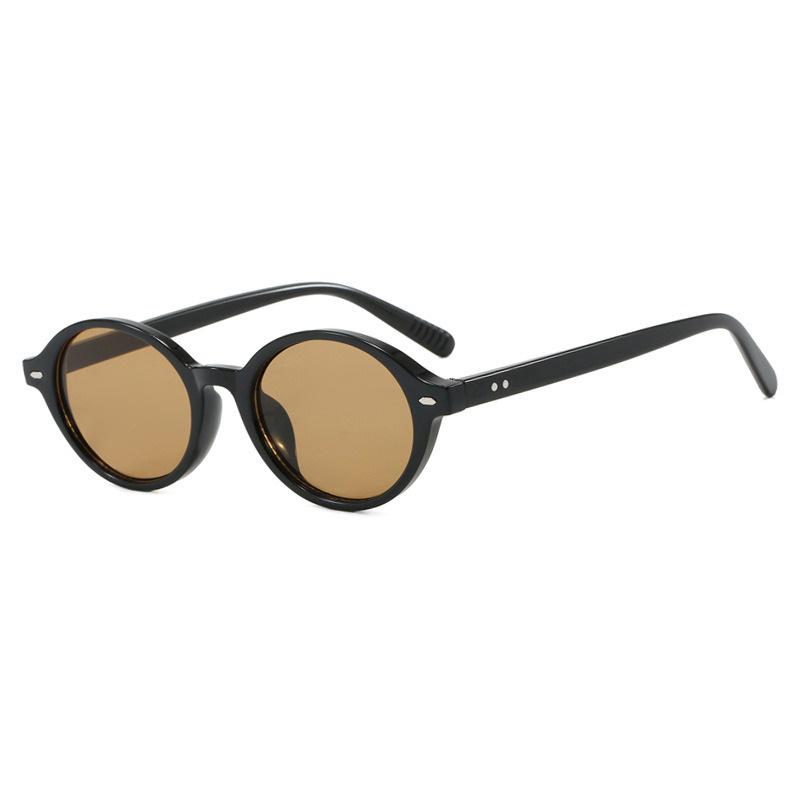 Rice Nail Small Frame Oval Sunglasses Women Men Simple Fashion Decoration Sun Glasses Leisure Commute Shade Glasses