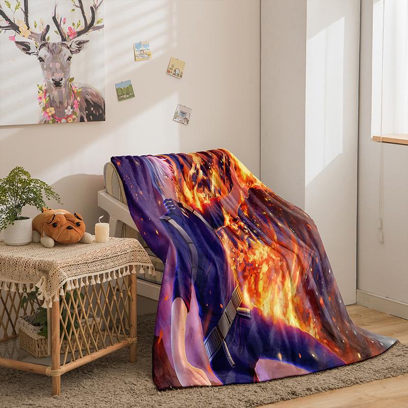 Cartoon Hero Academy Series Double Sided Flannel 3D Digital Printing Blanket Blanket