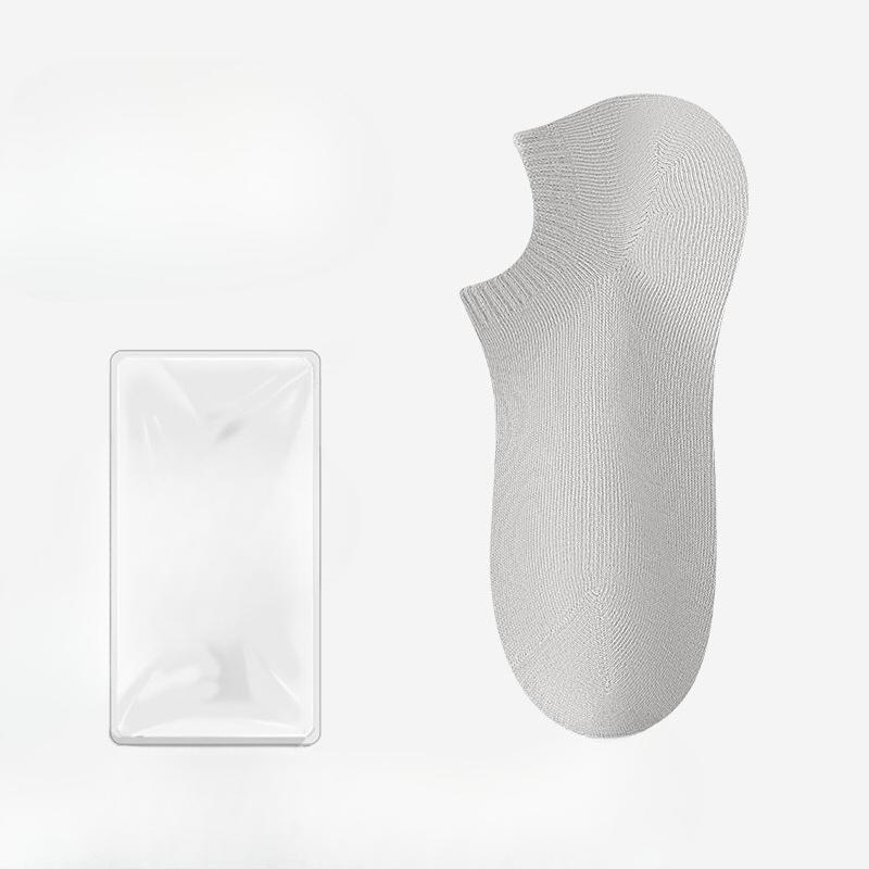 Female Summer Thin Solid Color Does Not Fall Off The Heel Invisible Shallow Mouth Anti Slip Anti Pilling Boat Socks