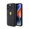 Ferrari Quilted Metal Logo - Etui Iphone 15 Pro Max (Czarny)