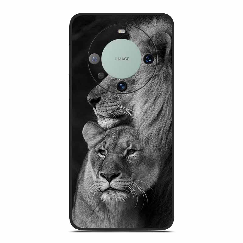 TPU Soft Phone Case for Huawei Mate 60 Funda Silicone Luxury Back Cover for Huawei Mate 60 pro Capa Animal Lion Dinosourus