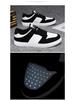 2024 Men's Korean-Style Black & White Panda Colorblock Low-Top Casual Sneakers
