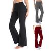 Women's Flared Yoga Pants High Waist Bootcut Workout Leggings with Pockets Stretchy Bell Bottom Trousers for Office Workout
