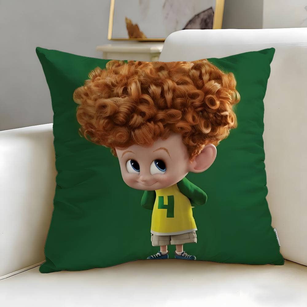 animated movie Hotel Transylvania Cushion Cover Soft  EasyWash Pillow Case  Versatile for Couch Bed Travel and Office