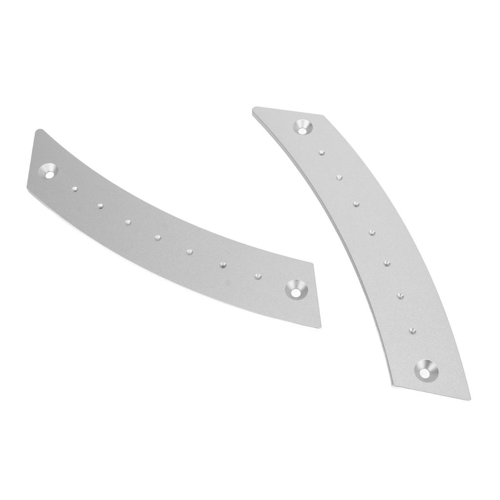 2 Stück Türverkleidung Zuggriff Set Aluminiumlegierung Arbeitssparend Hochfest Rostfrei für Autos Silber
