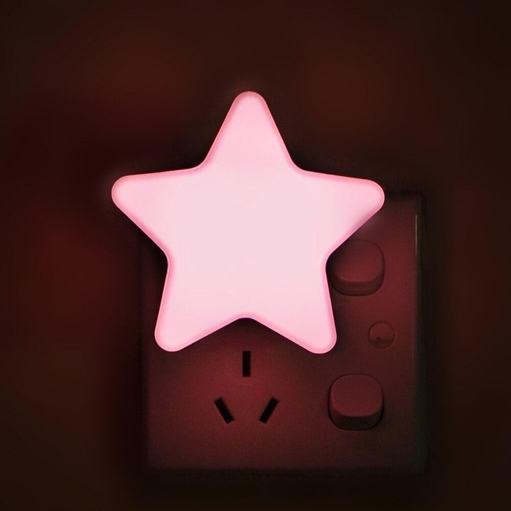 Lumină de noapte cu LED Mini Star Lumină de dormit pentru bebeluși Lămpi de noptieră Lumină de noapte cu control senzor cu LED
