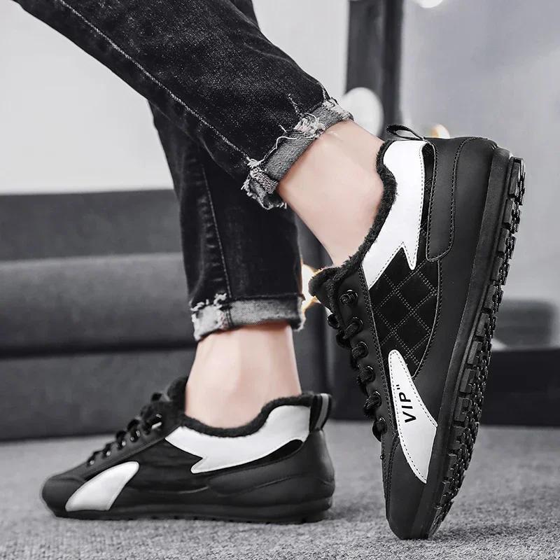 men boots  New Winter Slippers Warm Men Shoes Waterproof Non-Slip Plush Sneakers Male tenis shoes Boots Men Sneakers Winter