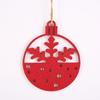 Christmas Gingerbread Man Felt Pendant Christmas Tree Snowflake Christmas Decoration Non-woven Fabric Hanging Decoration