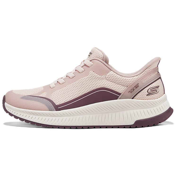 Skechers Low Top Lace Up Fabric Versatile Comfortable Casual Shoes Women sneakers Pink 117741-PKMT 35