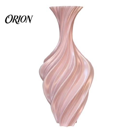 Einzigartiger Dekorativer Blumentopf 3D-gedruckte Vase, Verdrehtes Wirbeldesign, Minimalistische Tischdeko Charmante Heimvase Hydroponisch für Wohnzimmer Ästhetische Dekoration