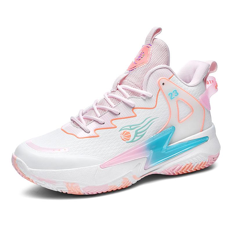 New basketball shoes summer lightweight casual sports running shoes breathable mesh teen students actual combat shoes