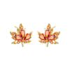 14k Vergoldete Koreanische Karamell Ahornblatt Ohrstecker