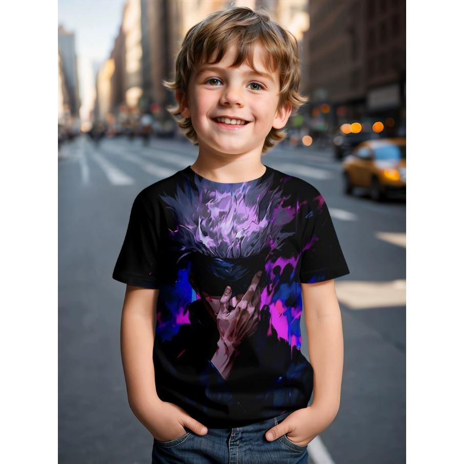 4-15 Years Old T Shirts Cartoon Comfortable Polyester Boys Girls Children Long Sleeve T-Shirt Cartoon 3D Printed T Shirt Kids Clothing