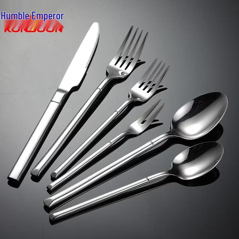 Qianxing Stainless Steel Square Handle Dessert Knife Set