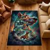 Scoobydoo Spooky Night Adventure Patterned Rug Soundproof Noisereducing Carpet For Bathroom Kitchen Home Party Decor Christmas Gift