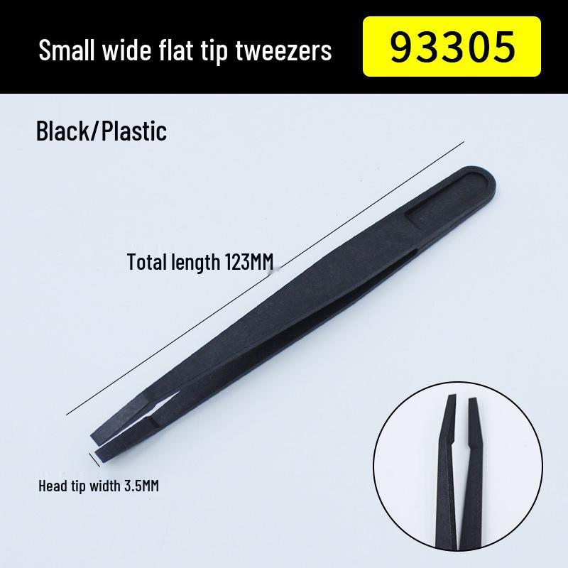 Insulated Anti-static Black Nylon Tweezers for Electronics Repair