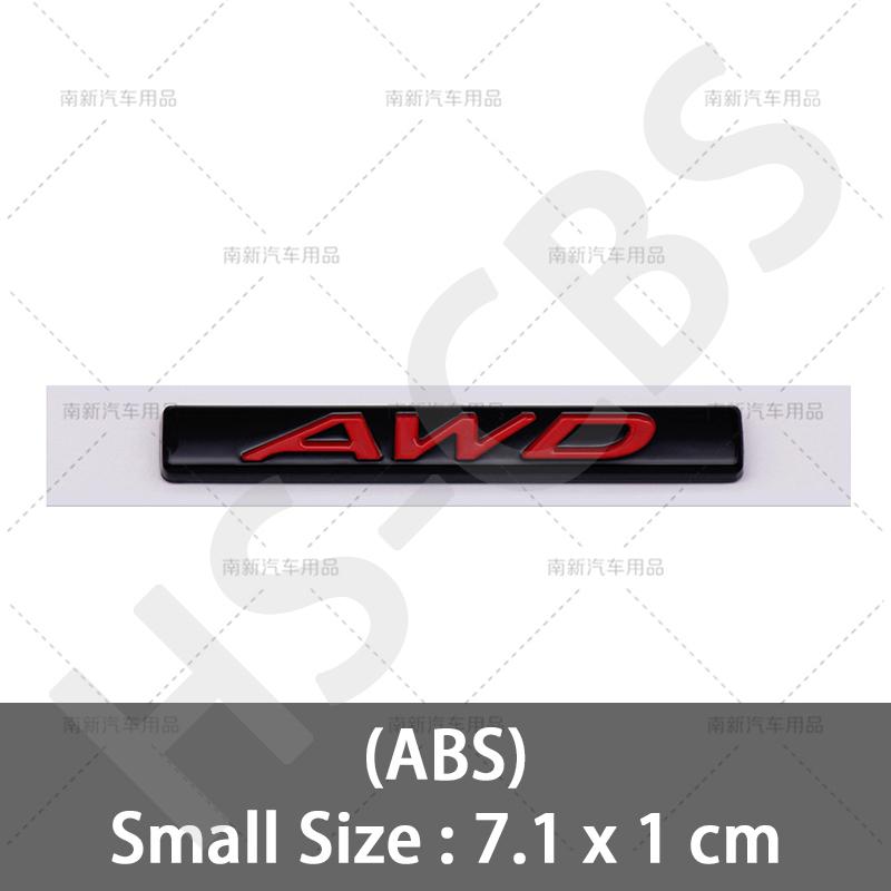 3D ABS Car Styling AWD Emblem Car Rear Trunk Tailgate XKHFV2 Sticker Door Fender Badge For M3 M5 CX4 CX5 CX8 ATENZA Axela