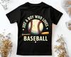 Baseball Vintage T-Shirt 100% Cotton, A Boy Who Loves Baseball T-Shirt