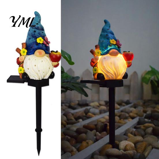 Solar Powered Garden Decor Stake Light, Waterproof Christmas Outdoor LED Lamp with Warm Landscape Lighting Glow, Decorative for Lawn Patio Yard