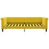 Daybed Yellow 90x200 Cm Velvet