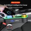 qmzhr10 For Ford Mondeo Focus Explorer Escape Kuga Everest Bronco F-150 Ranger Transit Car Seat Gap Light Storage Box