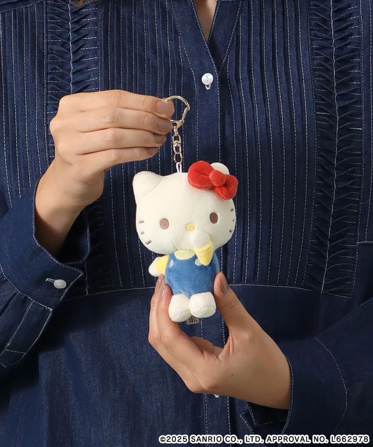 Sanrio Characters Mascot Charm Keychain [Bleu Bleuet] (Hello Kitty)