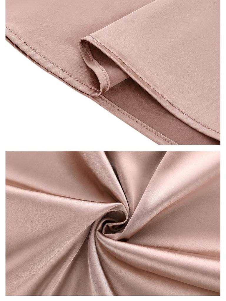 2023 Spring Satin Slimming Retro Frog Button Shirt for Women