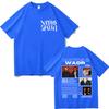 Rapper NATOS WAOR Tour 2025 Grafik T-Shirts Herren Damen Hip Hop Vintage Oversized T-Shirt Lässige Mode Kurzarm T-Shirts