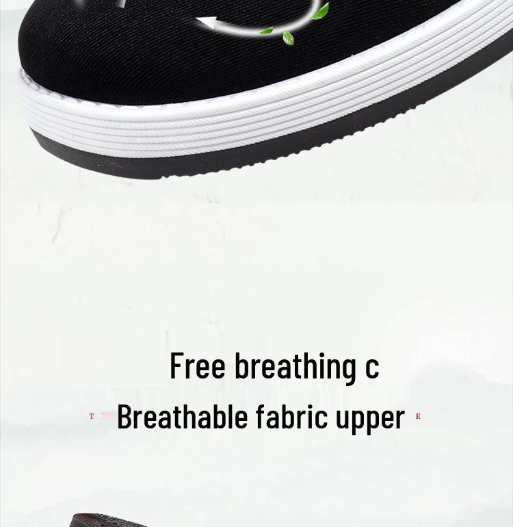 Beifuß Deodorant Alte Pekinger Stoffschuhe: Atmungsaktive, weiche, rutschfeste, verschleißfeste Slipper für Damen und Herren.