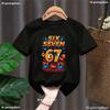 Kids Cartoon Power SIX SEVEN 67 Graphic TShirt Soft Cotton Cool Wear for Boys  Girlstk0148
