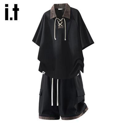 Izzue IT Men's Casual Short Sleeve & Shorts Set