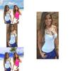 Solid Color Thin Shoulder Strap Halter Top Sleeveless Blouse Summer Casual T Shirt