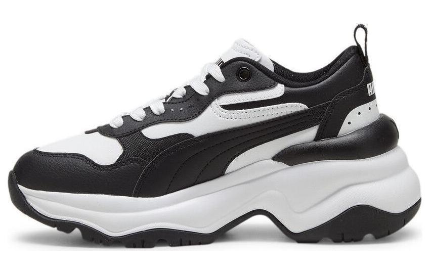 PUMA Cilia Wedge Black White Women s 393915-07 37