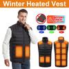 Winter Heating Vest USB Carbon Fiber 15 Heating Pads 3 Temperature Levels Battery Not Included