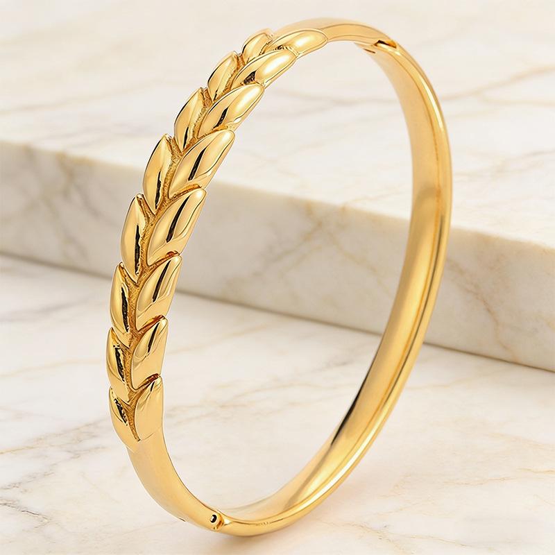 Autumn Harvest Wheat Light Luxurious and High-end Women s Jewelry Temperament Bracelet 17CM