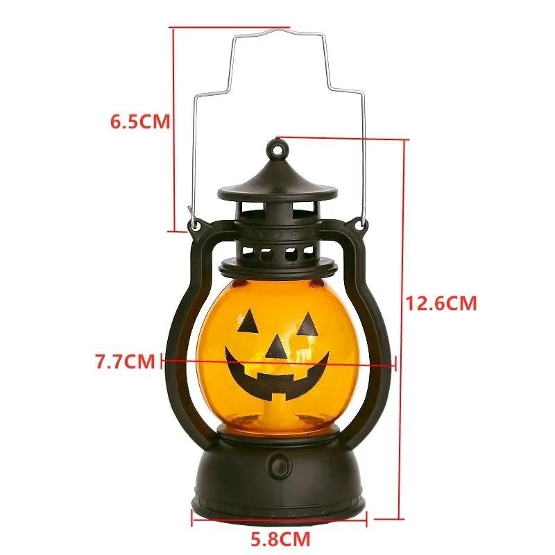 DIY Hanging Halloween LED Pumpkin Ghost Lantern Lamp  Scary Candle Light Decorations for Home Horror Props Kids Toy Halloween