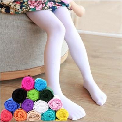 Spring Autumn Candy Color Children Tights For Baby Girls Kids Cute Velvet Pantyhose Tights