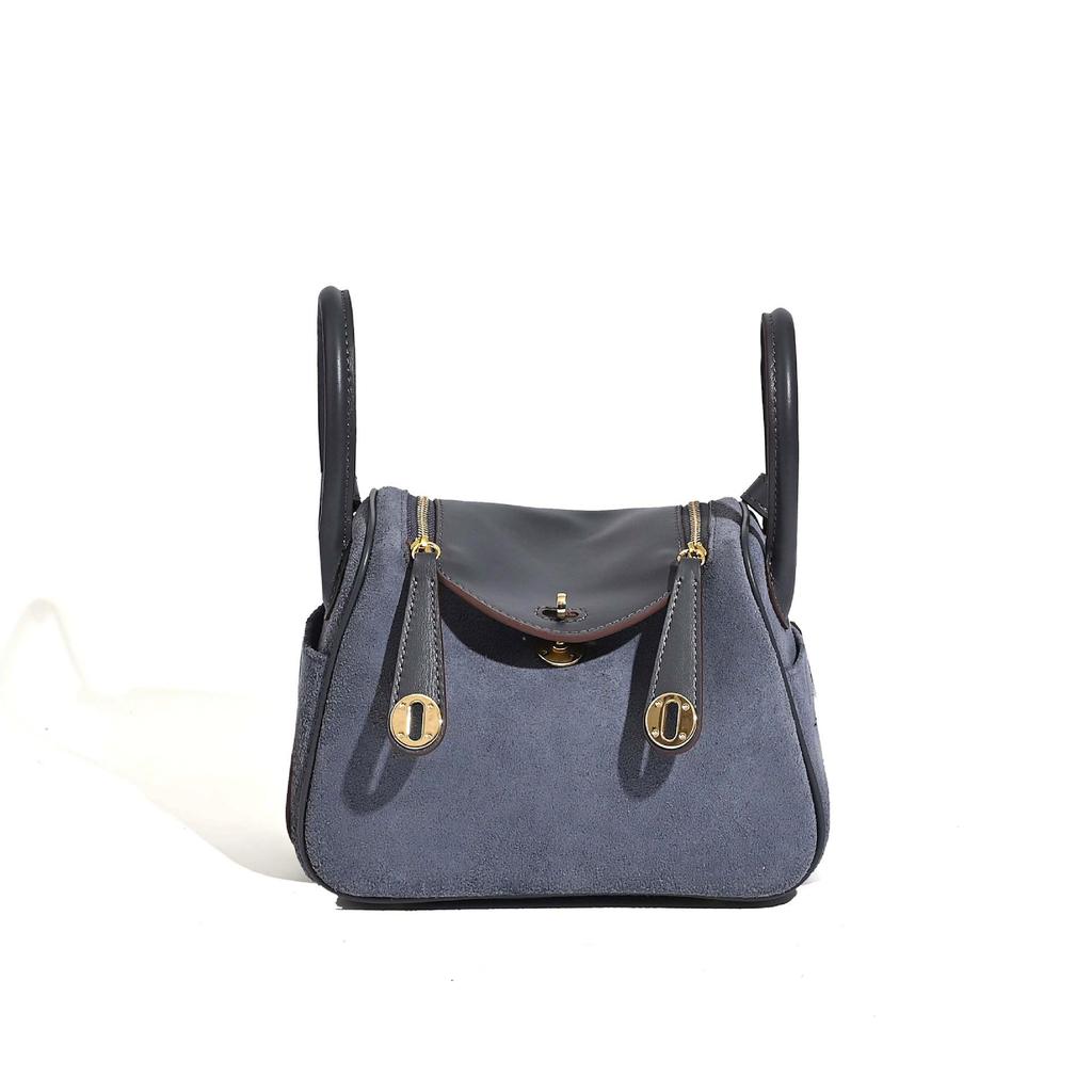 Damska torba Lindy Doctor ze skóry krowiej 2025: Skóra matowa, Duża pojemność, Modna torba na dojazdy do pracy i na ramię na jesień/zimę