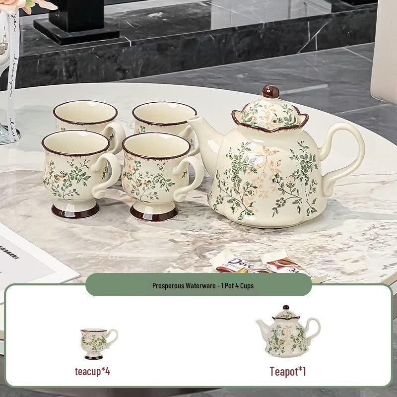 Starry Blossom Automatic Water Refill Teapot Set