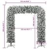 VidaXL Christmas Fir Arch with Snowflakes 240 Cm345091