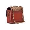 Coach Madison 16 Camellia Turnlock Signature Logo Color Block Small Leather Shoulder Bag Women Shoulder Bag Brown Multicolor C0829-B4NQ4